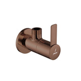ANGULAR STOP COCK WITH WALL FLANGE - JAQUAR FAUCETS - ( BLUSH GOLD PVD - FUSION PRIME - 0x15 mm - 0inchX0.5inch )