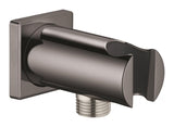 RAINSHOWER SHOWER OUTLET ELBOW 1/2 INCH WITH HOLDER - GROHE -  ( HARD GRAPHITE - G5 - RAINSHOWER - 0x15 mm - 0inchX0.5inch )