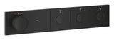 GROHTHERM AQUA TILES THERMOSTAT FOR CONCEALED INSTALLATION WITH 3 VALVES - GROHE -  ( PHANTOM BLACK - G5 - GROHTHERM AQUA TILES - 0x20 mm - 0inchX0.75inch )