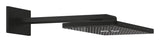 RAINSHOWER AQUA RECTANGULAR HEAD SHOWER SET 430 MM CEILING SHOWER ARM - GROHE -  ( PHANTOM BLACK - G5 - RAINSHOWER AQUA - 400x230 mm - 16inchX9.2inch )