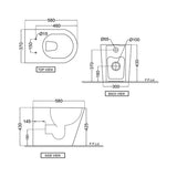 BACK TO WALL RIMLESS EWC P W/S.COVER - JAQUAR SWARE - ( WHITE - OPAL - 0x0 mm - 0inchX0inch )