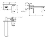 ACACIA E IN-WALL VESSEL MIXER - AMERICAN STANDARD -  ( WARM SUNSET - ACACIA E - 0x0 mm - 0inchX0inch )
