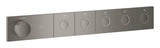 GROHTHERM SMARTCONTROL THERMOSTAT FOR CONCEALED INSTALLATION WITH 5 VALVES - GROHE - (BRUSHED HARD GRAPHITE - G5 - GROHTHERM - 0x15 mm - 0inchX0.5inch)