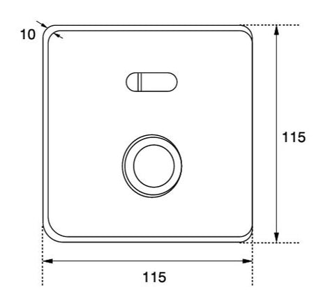 URINAL SENSOR AUTO & MANUAL VALUE - AQUANT -  ( MATT BLACK -  - 0x0 mm - 0inchx0inch )