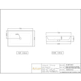 TABLE TOP BASIN - ARTIZE SWARE -  ( MBT -  - 700x440 mm - 28inchX17.6inch )