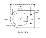 ELEGANCE AURA WALL MOUNTED EWC W/SLIM  - HINDWARE -  ( STAR WHITE - ELEGANCE AURA - 520x370 mm - 20.8inchX14.8inch )