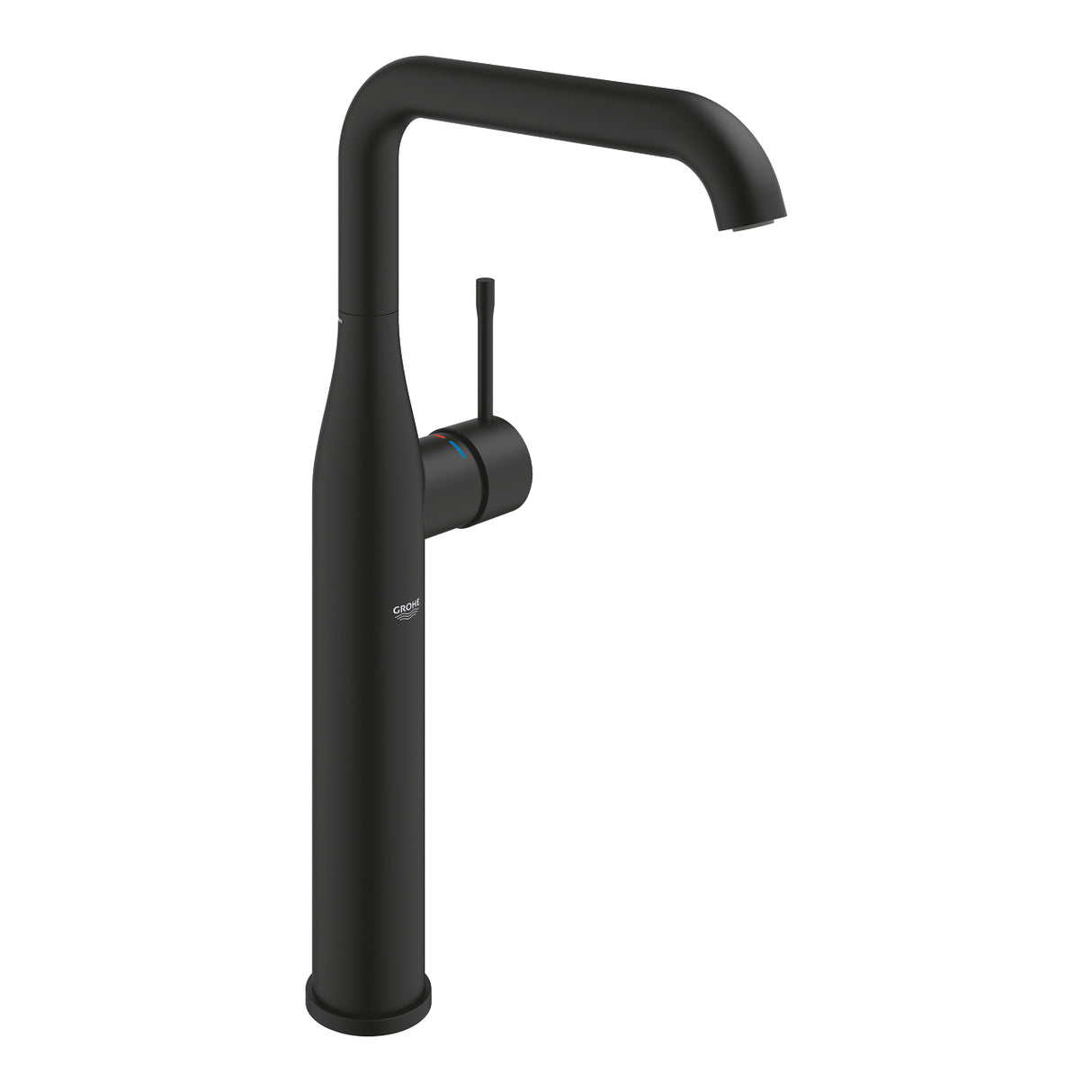 ESSENCE SINGLE-LEVER BASIN MIXER WITH SWIVEL SPOUT & POP-UP WASTE, 3/8 INCH, XL-SIZE, FLEXIBLE CONNECTION HOSES - GROHE -  ( PHANTOM BLACK - G4 - ESSENCE - 0x10 mm - 0inchX0.37inch )