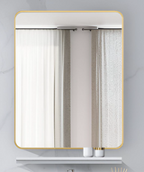 TR 3332 PLAIN MIRROR WITH SELF - GERMA - ( - WHITE MARBLE - 670x530 mm - 26.8inchX21.2inch)