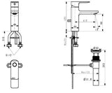 ACACIA E SH SL BASIN MIXER - AMERICAN STANDARD -  ( WARM SUNSET - ACACIA E - 0x0 mm - 0inchX0inch )