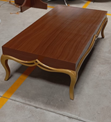 CCT-BC-001 CAFE CENTRE TABLE INDIAN TEAK WOOD - FURNITURE - (WHITE + GREY - BUENA CASA - 1524x762x419 mm - 60.96inchX30.48inchX16.76inch)