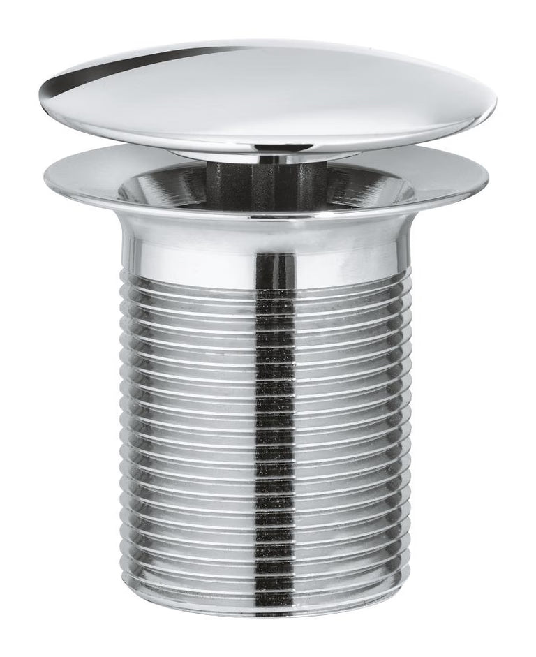 WASTE SET WITH PUSH-OPEN PLUG 63MM - GROHE - (CHROME - G4-ESSENCE - 0x32 mm - 0inchX1.25inch)