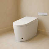 EWC AUTOMATE IMPERIAL ONE PIECE (S-300)W/SC -  ( STAR WHITE - AUTOMATE IMPERIAL - 590x380 mm - 23.6inchX15.2inch )