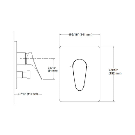 FLUENCE TM AQUA TURBO TM 235 RECESSED NON-THERMOSTATIC BATH AND SHOWER VALVE TRIM - KOHLER PREMIUM -  ( VIBRANT FRENCH GOLD - PREMIUM - 0x15 mm - 0inchX0.5inch )