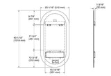 MODERNLIFE TM LED CAPSULE MIRROR WITH DEFOGGING - KOHLER LUXURY -  (  - LUXURY - 1018x510 mm - 40.72inchX20.4inch )
