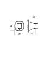 GRANDERA WALL HAND SHOWER HOLDER - GROHE -  ( WARM SUNSET - G5 - GRANDERA - 0x15 mm - 0inchX0.5inch )