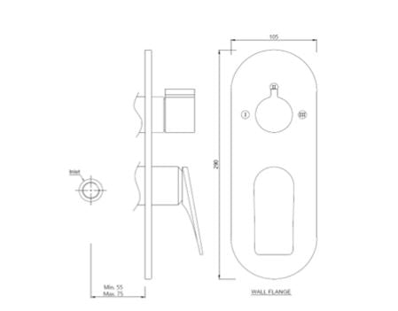 AQUAMAX EXPOSED PART KIT OF SINGLE LEVER SHOWER MIXER WITH 3-WAY OUTLET & SLEEVE (COMPATIBLE WITH ALD-783N)- JAQUAR FAUCETS - ( BLUSH GOLD PVD - LAGUNA - 0x15 mm - 0inchX0.5inch )