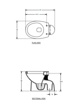 EWC STAR S TRAP 100MM W/SEAT COVER - HINDWARE -  ( STAR WHITE - 570x350x390 mm - 22.8inchX14inchX15.6inch )
