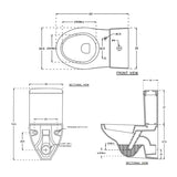 E.W.C W/M ETIOS  EXTD W/SEAT COVER ( BOLT DISTANCE 9.5INCH)- HINDWARE -  ( STAR WHITE - ITALIAN - 0x0 mm - 0inchX0inch )