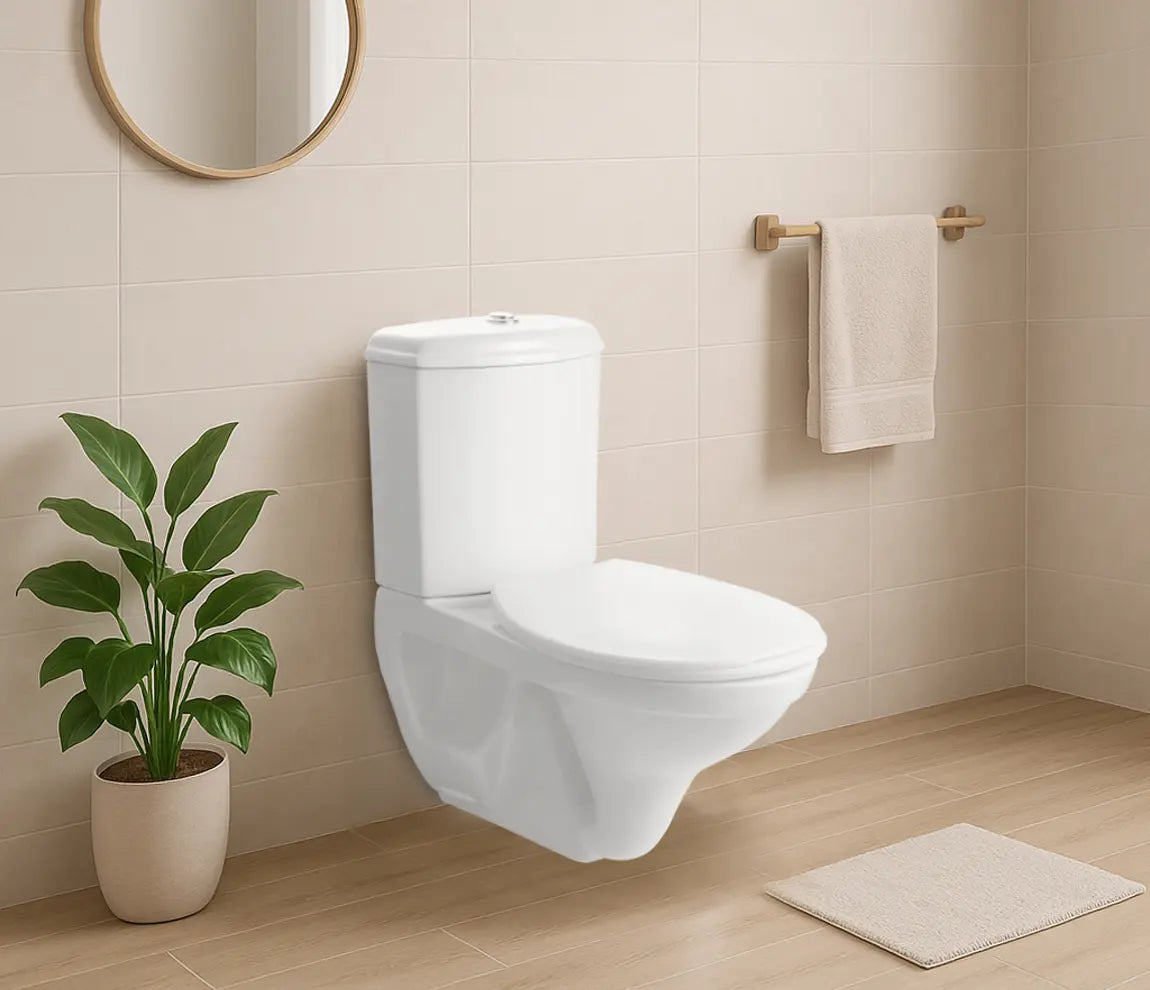 Hindware Etios One Piece Closet-20096 P-150-with Cistern 21056 Combo