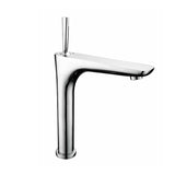 SL BASIN MIXER LONG BODY W/BRAIDED PIPES - ACQUAVIVA -  ( CHR - JOYSTICK - 0x15 mm - 0inchX0.6inch )