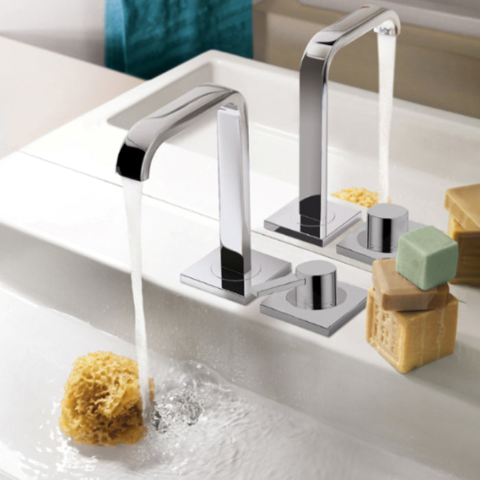 BASIN MIXR DECK MOUNT SHORT BODYW/O POP  - ACQUAVIVA -  ( INOX - MAXIT - 0x15 mm - 0inchX0.6inch )