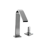 S.L BASIN MIXER SHORT BODY W/BRAID PIPES - ACQUAVIVA -  ( BLACK CHROME - ROY RANGE - 0x15 mm - 0inchX0.6inch )