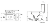 EWC 1 PC ASPIRO (S-220) - HINDWARE -  ( STAR WHITE -  - 650x760x350 mm - 26inchx30.4inchx14inch )