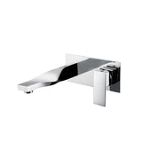 WALL MOUNT BASIN MIXER W/BRAIDED PIPES - ACQUAVIVA -  ( BLACK CHROME - ELINEA - 0x15 mm - 0inchX0.6inch )