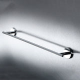 SINGLE TOWEL  RAIL - ACQUAVIVA -  ( BRUSHED GOLD - ROUND ACC. - 0x600 mm - 0inchX24inch )