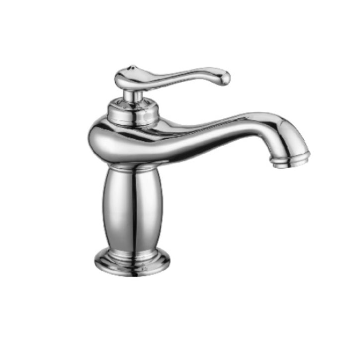S.L BASIN MIXER SHORT BODY W/BRAID PIPES - ACQUAVIVA -  ( BRUSHED ROSE GOLD - CLASSICAL - 0x15 mm - 0inchX0.6inch )