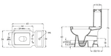 EWC 1 PC ASPIRO (S-100) - HINDWARE -  ( STAR WHITE -  - 650x360x750 mm - 26inchx14.4inchx30inch )