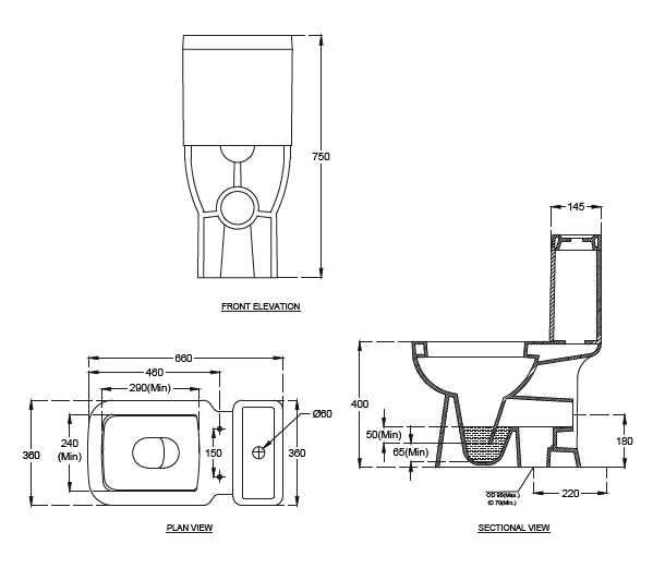 EWC 1 PC ASPIRO (P-180) - HINDWARE -  ( STAR WHITE -  - 650x360x750 mm - 26inchx14.4inchx30inch )