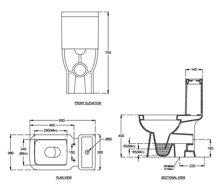 EWC 1 PC ASPIRO (P-180) - HINDWARE -  ( STAR WHITE -  - 650x360x750 mm - 26inchx14.4inchx30inch )