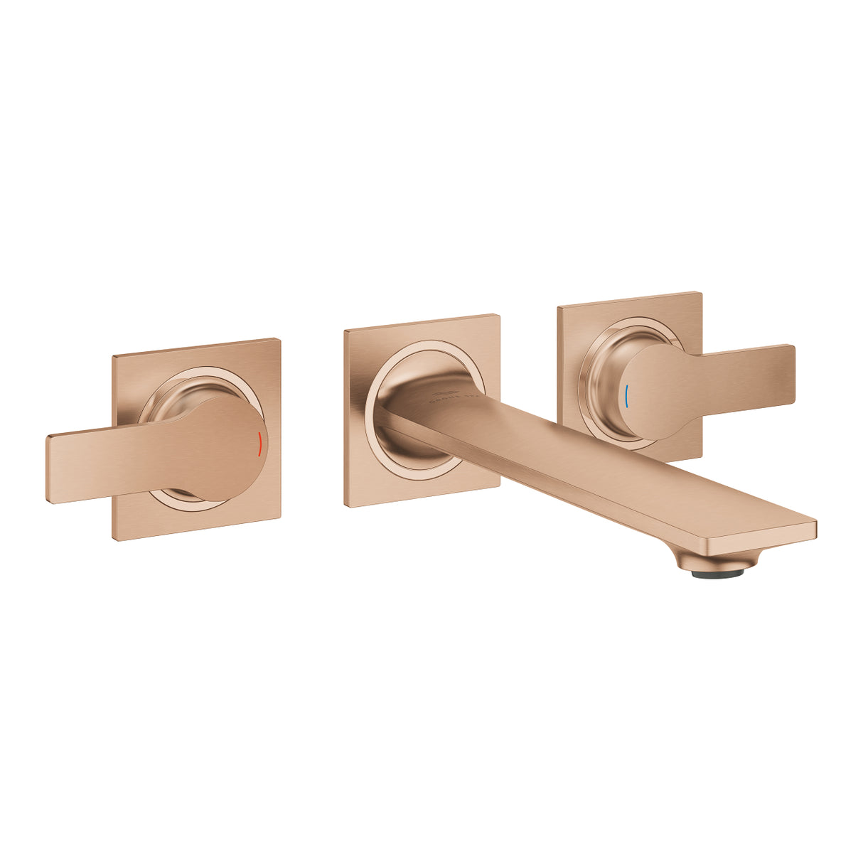 ALLURE 3-HOLE, 2-HANDLE WALL-MOUNT BASIN MIXER, M SIZE - GROHE -  ( BRUSHED WARM SUNSET - G5 - ALLURE - 0x0 mm - 0inchX0inch )