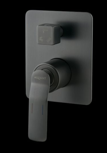 SINGLE LEVER DIVERTER CONC/B 3 OUTLETS - AQUANT -  ( GRAPHITE GREY -  - 0x0 mm - 0inchx0inch )
