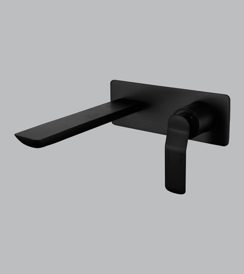 BRASS W/M B/MIXER W/POP-UP WASTE COUP. - AQUANT -  ( MATT BLACK -  - 0x0 mm - 0inchx0inch )