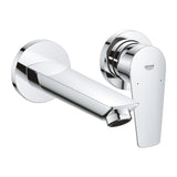 NEW BAUEDGE 2-HOLE, 1-HANDLE WALL-MOUNT BASIN MIXER, M SIZE - GROHE-G2 -  ( CHROME - G2 - BAUCOSMOPOLITAN - 0x15 mm - 0inchX0.6inch )