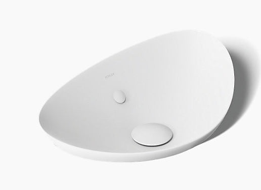 VEIL-TABLE TOP BASIN W/OVER FLOW - KOHLER LUXURY -  ( WHITE - LUXURY - 537x357 mm - 21inchX14inch )