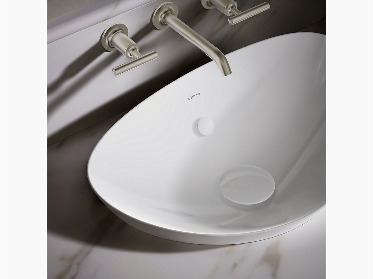 VEIL-TABLE TOP BASIN W/OVER FLOW - KOHLER LUXURY -  ( WHITE - LUXURY - 537x357 mm - 21inchX14inch )