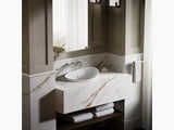 VEIL-TABLE TOP BASIN W/OVER FLOW - KOHLER LUXURY -  ( WHITE - LUXURY - 537x357 mm - 21inchX14inch )