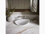 VEIL-TABLE TOP BASIN W/OVER FLOW - KOHLER LUXURY -  ( WHITE - LUXURY - 537x357 mm - 21inchX14inch )