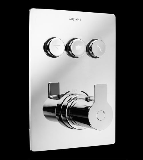 CONC.THERMO. MIXER W/2IN 3OUT 1-FREE OUT - AQUANT -  ( CHROME -  - 0x0 mm - 0inchx0inch )