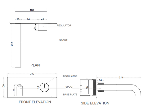 BRASS W/M B/MIXER W/PROGRESSIVE CATRIDGE - AQUANT -  ( GRAPHITE GREY -  - 0x0 mm - 0inchx0inch )