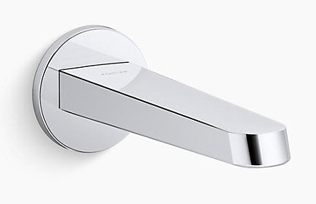 BEAM WALL-MOUNT BATH SPOUT W/O DIVERTER - KOHLER POPULAR -  ( POLISHED  CHROME - POPULAR - 0x15 mm - 0inchX0.5inch )