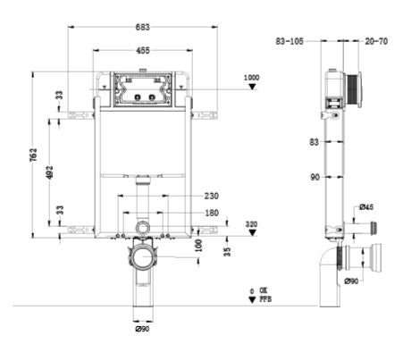 CONC.CISTERN W/HALF FRAME - AQUANT - ( - - 0x0 mm - 0inchX0inch )