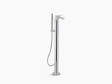 AVID TM FLOOR MOUNT BATH FILLER WITH HANDSHOWER - KOHLER LUXURY -  ( POLISHED CHROME - LUXURY - 0x0 mm - 0inchX0inch )