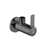 ANGULAR STOP COCK WITH WALL FLANGE - JAQUAR FAUCETS -  ( BLACK CHROME - FUSION PRIME - 0x15 mm - 0inchX0.5inch )