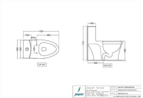 RIMLES 1P EWC S 300MM W/UF/S.CLOSE/S/CVR - JAQUAR SWARE -  ( WHITE - ORNAMIX - 725x380 mm - 29inchX15.2inch )