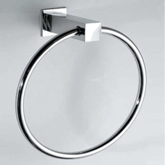 TOWEL  RING - ACQUAVIVA -  ( BLACK CHROME - SQUARE ACC. - 0x0 mm - 0inchx0inch )