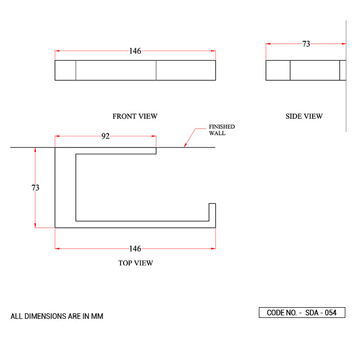 TOILET ROLL HOLDER - ACQUAVIVA -  ( BRUSHED GOLD - SQUARE ACC. - 0x0 mm - 0inchx0inch )